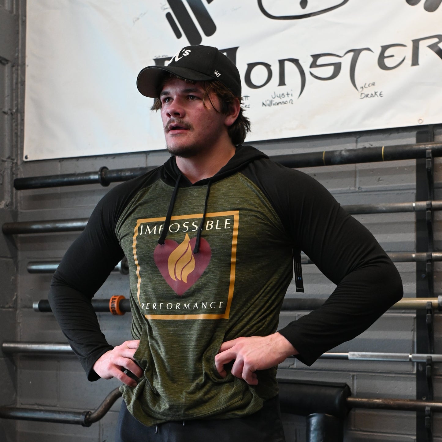 Impossible Tactical Hoodie - Army Green/Black